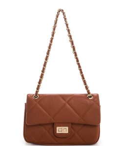 Diamond Quilted Classic Shoulder Bag 118-6582 COCO